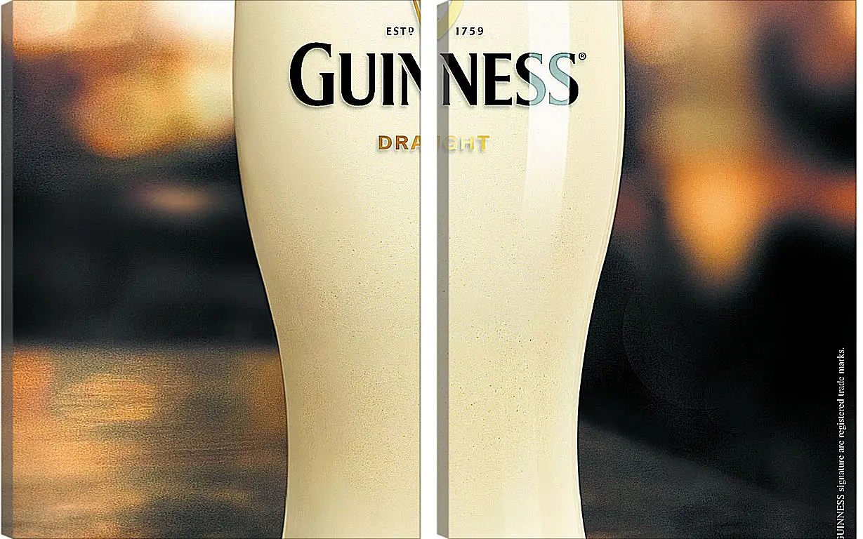 Модульная картина - Бокал Guinness