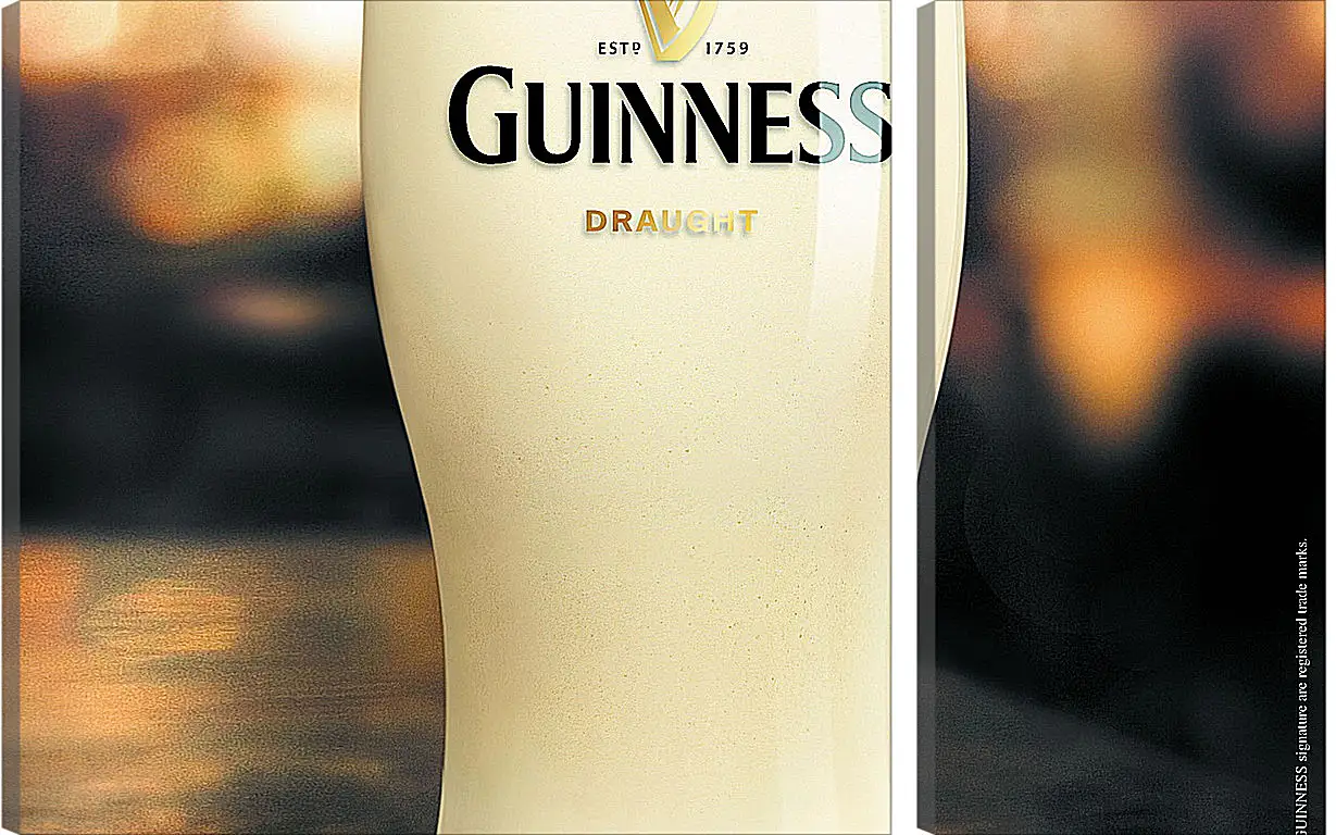 Модульная картина - Бокал Guinness