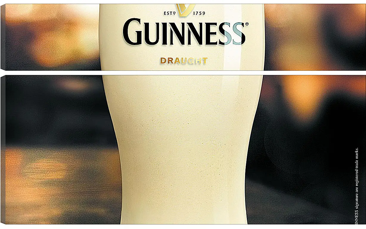Модульная картина - Бокал Guinness