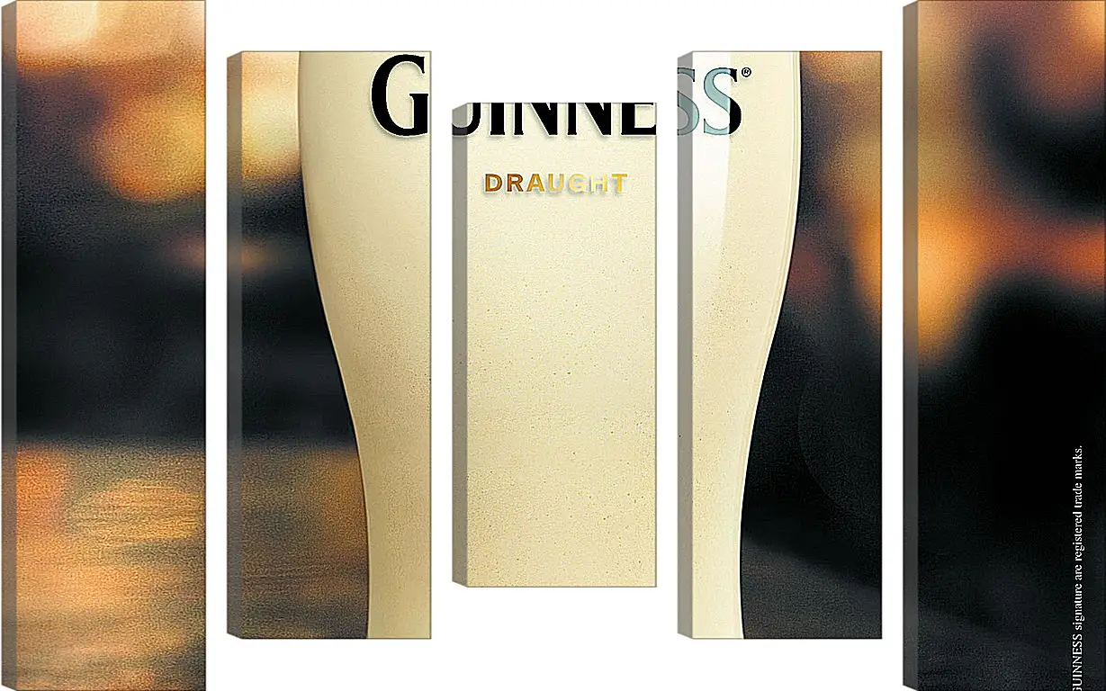 Модульная картина - Бокал Guinness