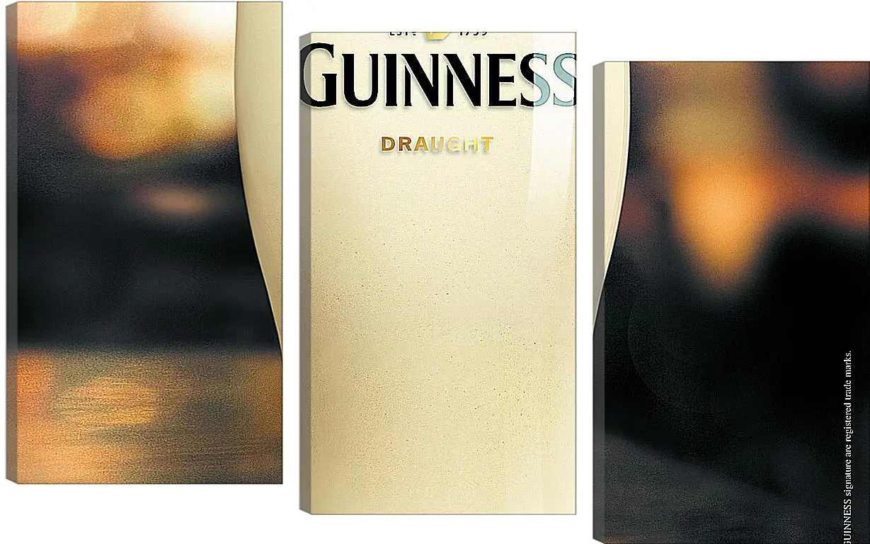 Модульная картина - Бокал Guinness