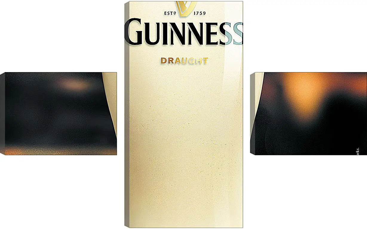 Модульная картина - Бокал Guinness