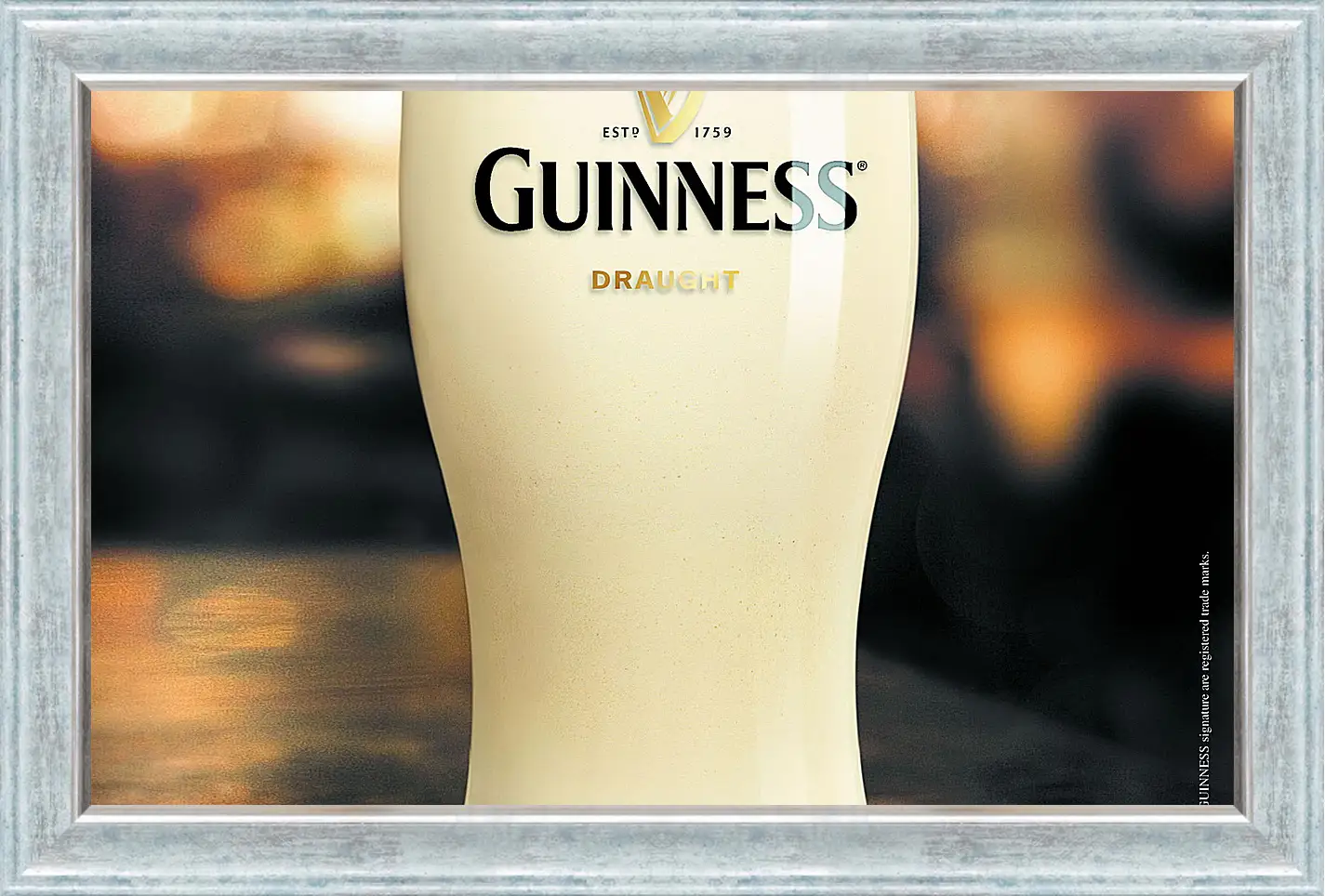 Картина в раме - Бокал Guinness