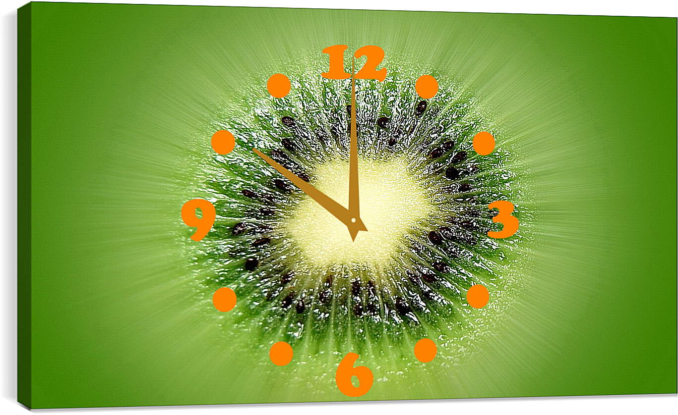 Часы картина - Киви и его чёрные семена