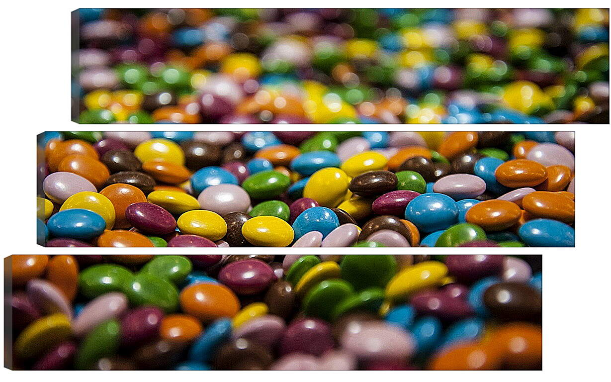 Модульная картина - Разноцветные конфетки