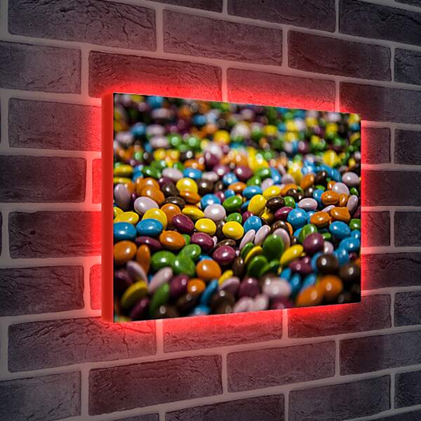 Лайтбокс световая панель - Разноцветные конфетки