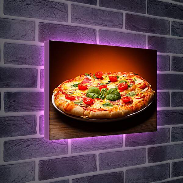 Лайтбокс световая панель - Тёплая и вкусная пицца