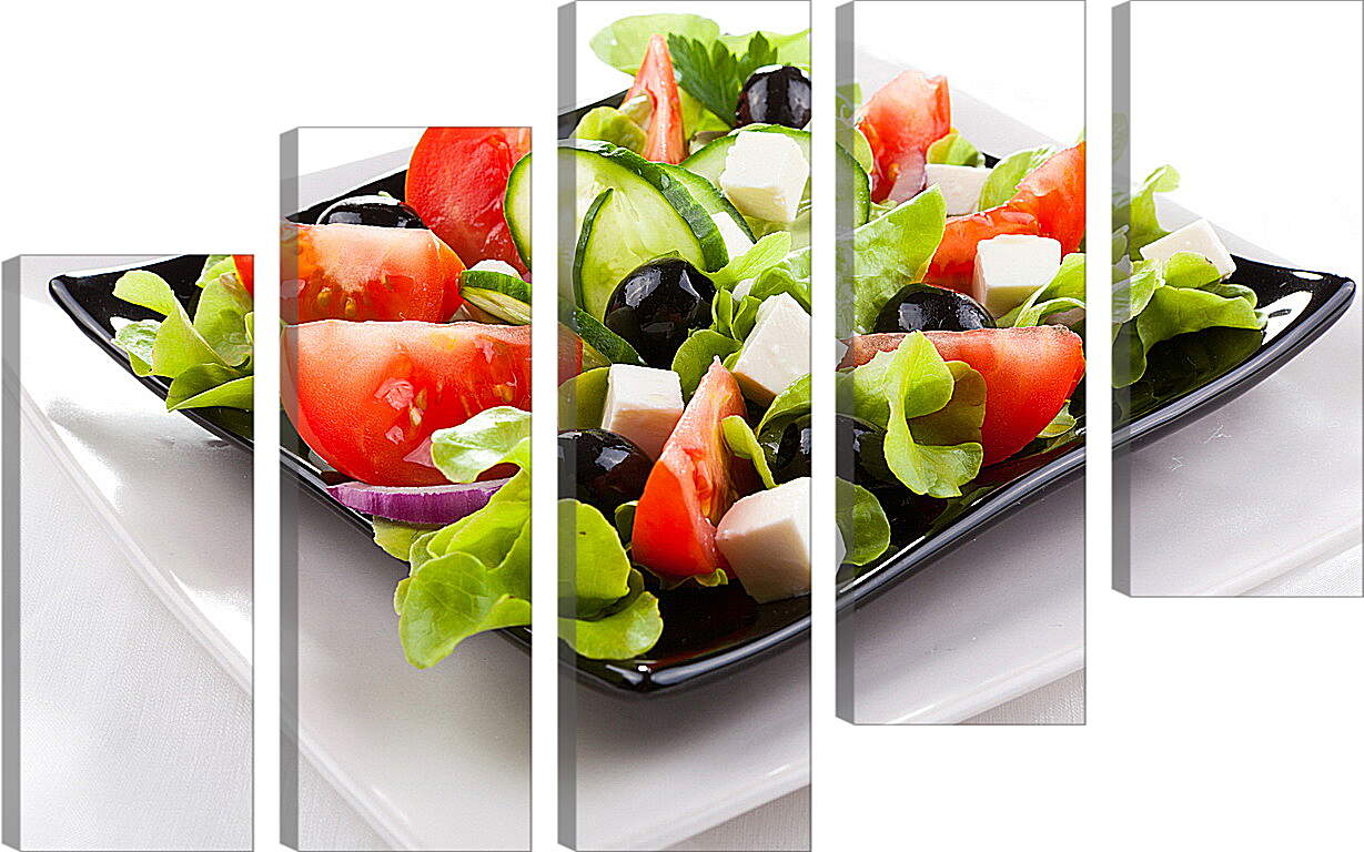 Модульная картина - Салат с оливками