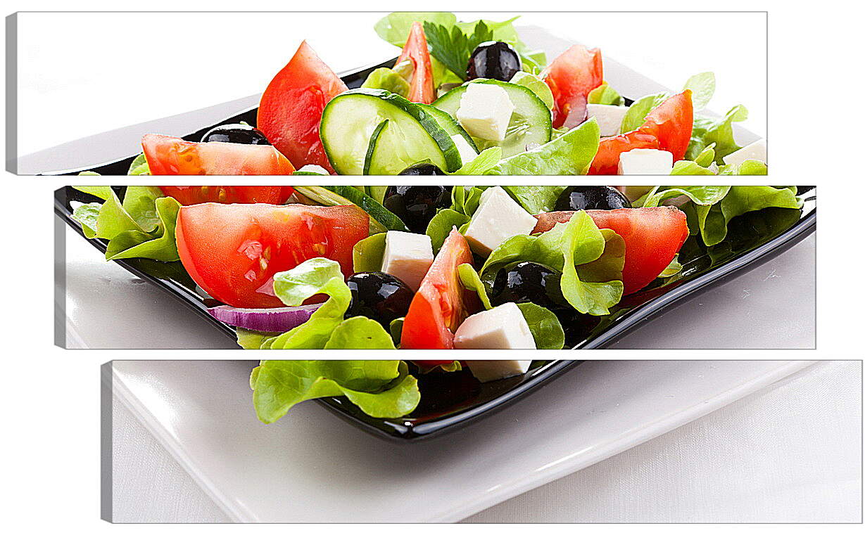 Модульная картина - Салат с оливками