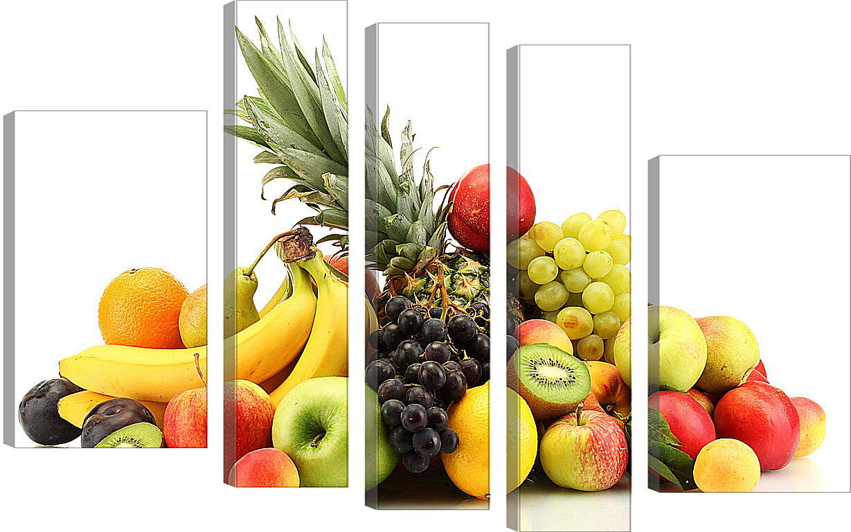 Модульная картина - Ананас и другие фрукты
