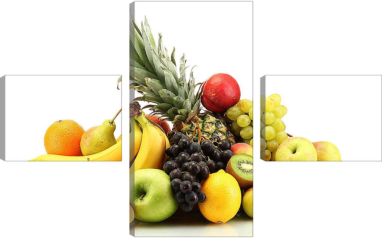 Модульная картина - Ананас и другие фрукты