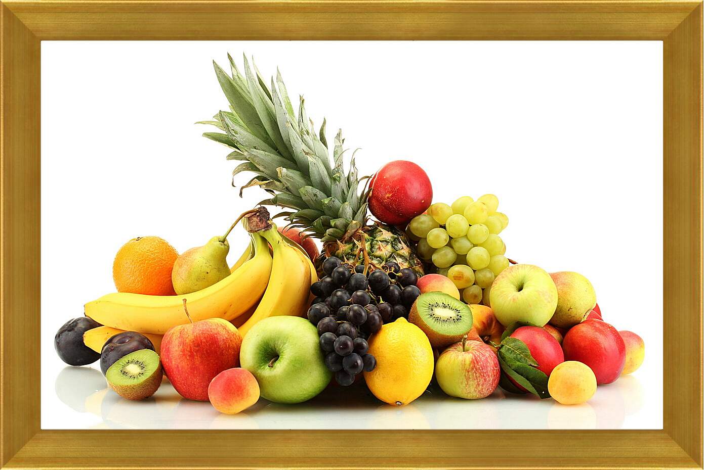 Картина в раме - Ананас и другие фрукты