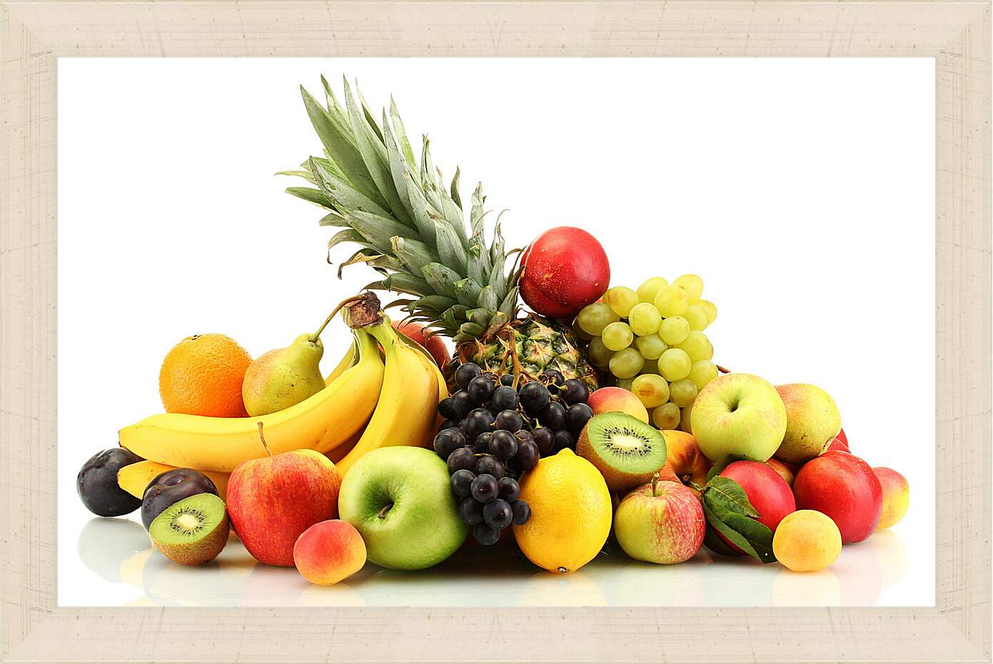 Картина в раме - Ананас и другие фрукты
