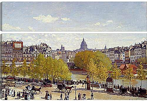 Модульная картина - Quai du Louvre. Клод Моне