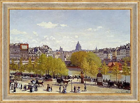 Картина в раме - Quai du Louvre. Клод Моне