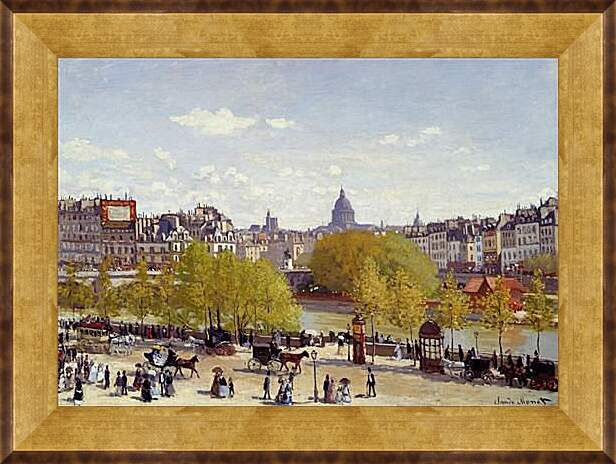 Картина в раме - Quai du Louvre. Клод Моне
