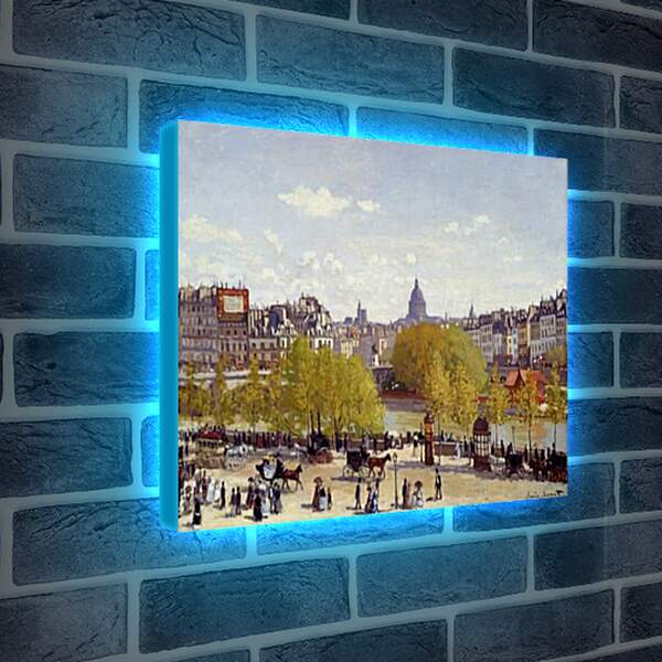 Лайтбокс световая панель - Quai du Louvre. Клод Моне