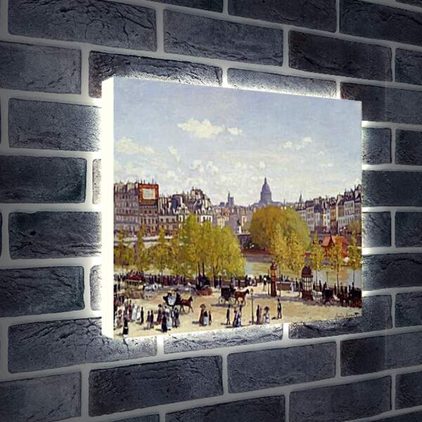 Лайтбокс световая панель - Quai du Louvre. Клод Моне