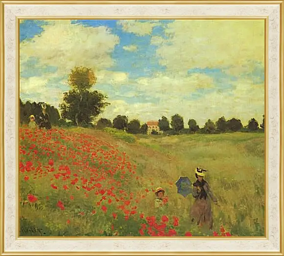 Картина в раме - Poppy Fields. Клод Моне