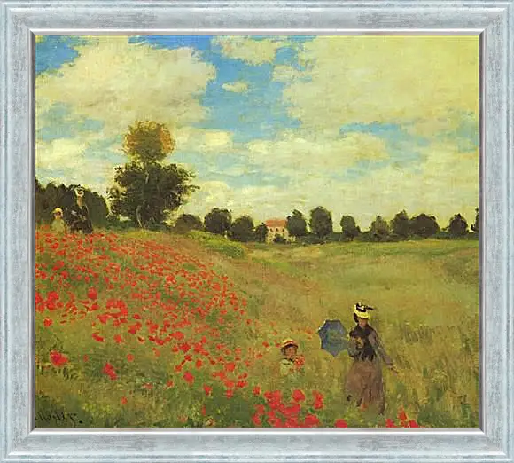 Картина в раме - Poppy Fields. Клод Моне