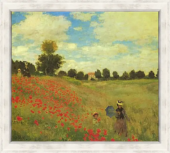 Картина в раме - Poppy Fields. Клод Моне