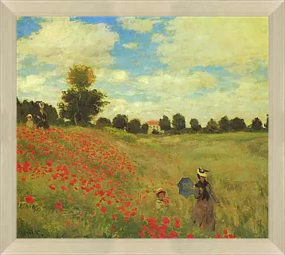 Картина в раме - Poppy Fields. Клод Моне