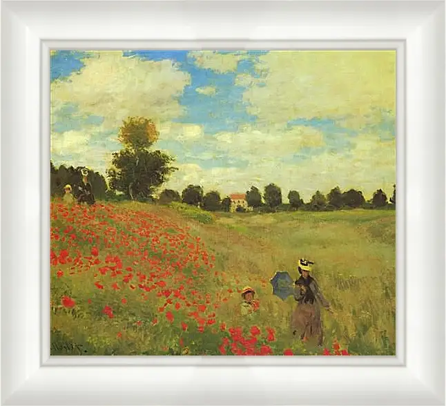 Картина в раме - Poppy Fields. Клод Моне