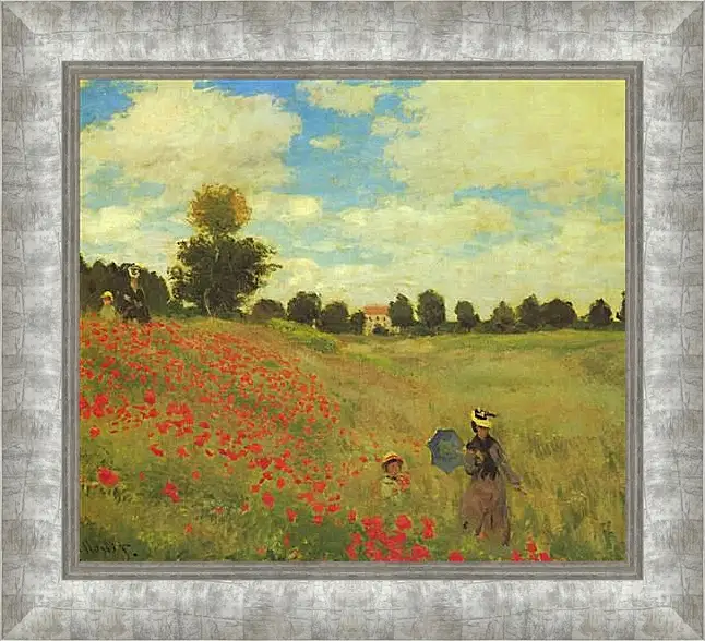 Картина в раме - Poppy Fields. Клод Моне