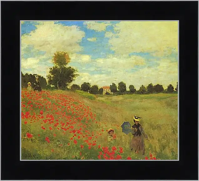 Картина в раме - Poppy Fields. Клод Моне