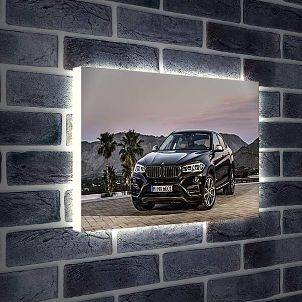 Лайтбокс световая панель - Черный BMW X6 (БМВ)