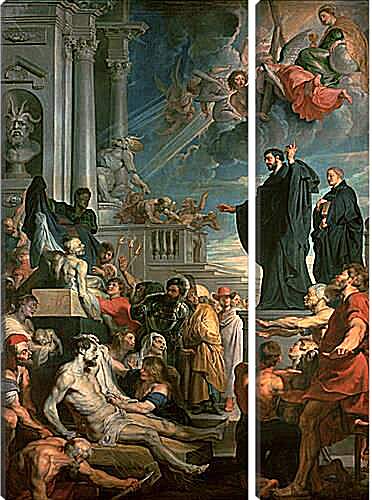 Модульная картина - The miracles of St. Питер Пауль Рубенс