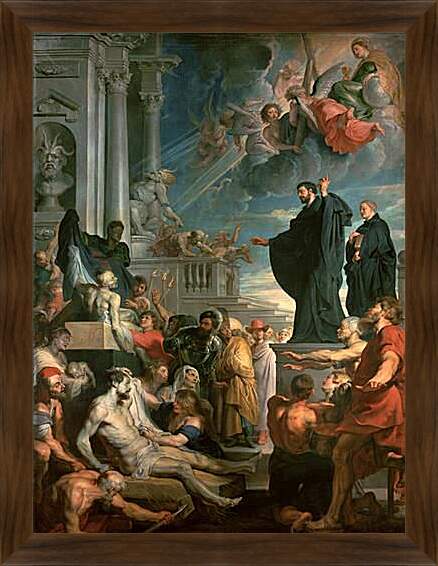 Картина в раме - The miracles of St. Питер Пауль Рубенс