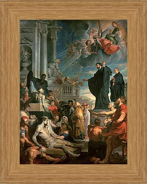 Картина в раме - The miracles of St. Питер Пауль Рубенс