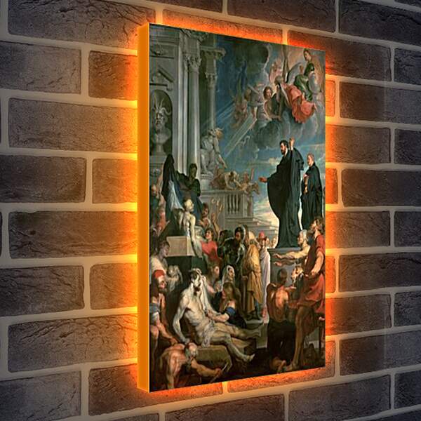 Лайтбокс световая панель - The miracles of St. Питер Пауль Рубенс