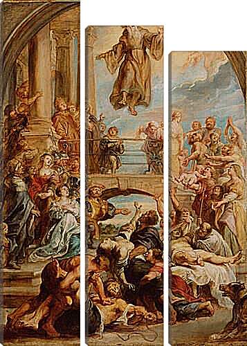 Модульная картина - The Miracles of Saint Francis of Paola. Питер Пауль Рубенс