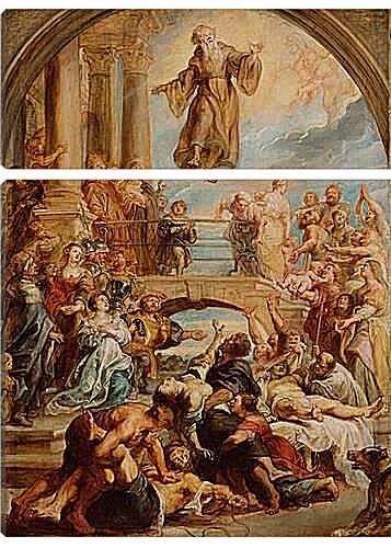 Модульная картина - The Miracles of Saint Francis of Paola. Питер Пауль Рубенс