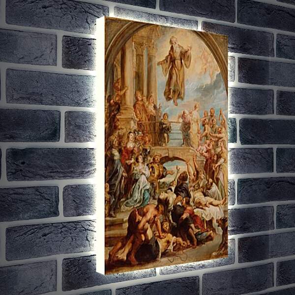 Лайтбокс световая панель - The Miracles of Saint Francis of Paola. Питер Пауль Рубенс