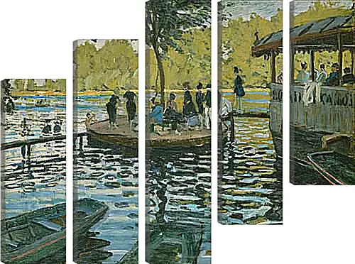 Модульная картина - Лягушатник. Клод Моне