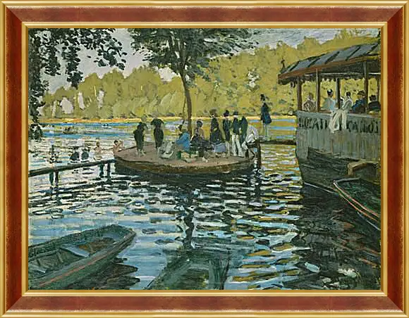 Картина в раме - Лягушатник. Клод Моне