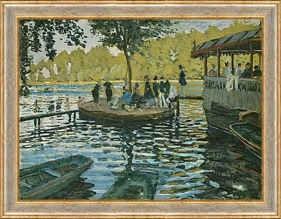 Картина в раме - Лягушатник. Клод Моне