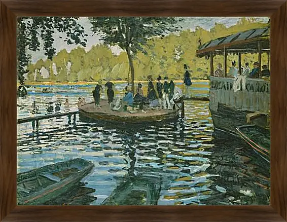 Картина в раме - Лягушатник. Клод Моне