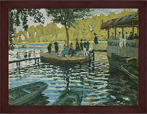 Картина в раме - Лягушатник. Клод Моне