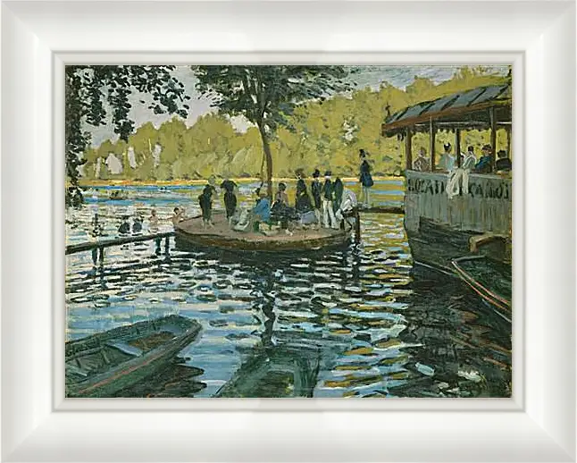 Картина в раме - Лягушатник. Клод Моне