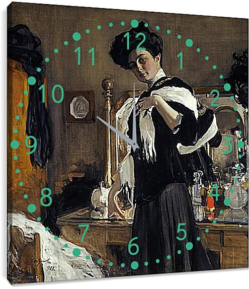 Часы картина - Портрет Г. Валентин Александрович Серов