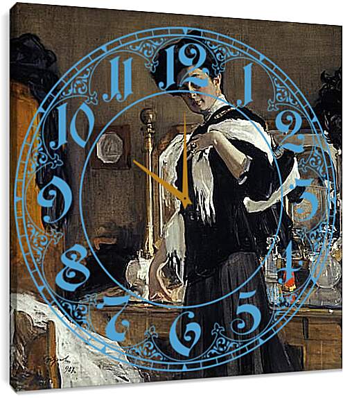 Часы картина - Портрет Г. Валентин Александрович Серов