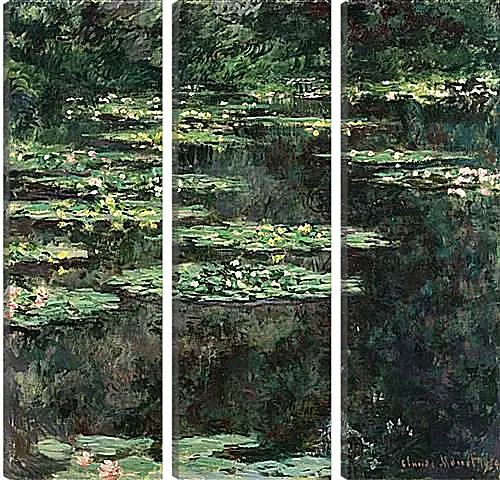 Модульная картина - Water Lilies. Клод Моне