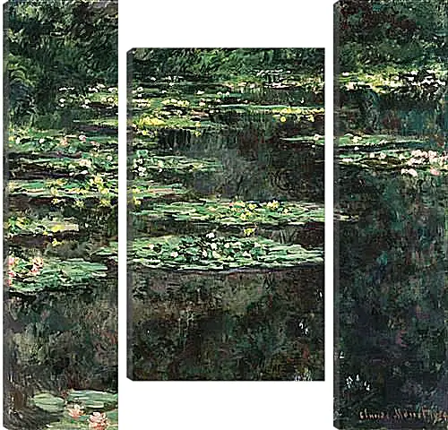 Модульная картина - Water Lilies. Клод Моне