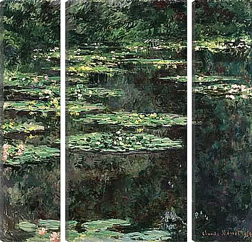 Модульная картина - Water Lilies. Клод Моне