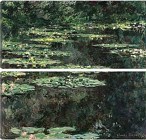 Модульная картина - Water Lilies. Клод Моне