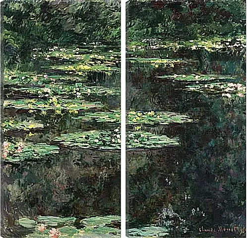 Модульная картина - Water Lilies. Клод Моне